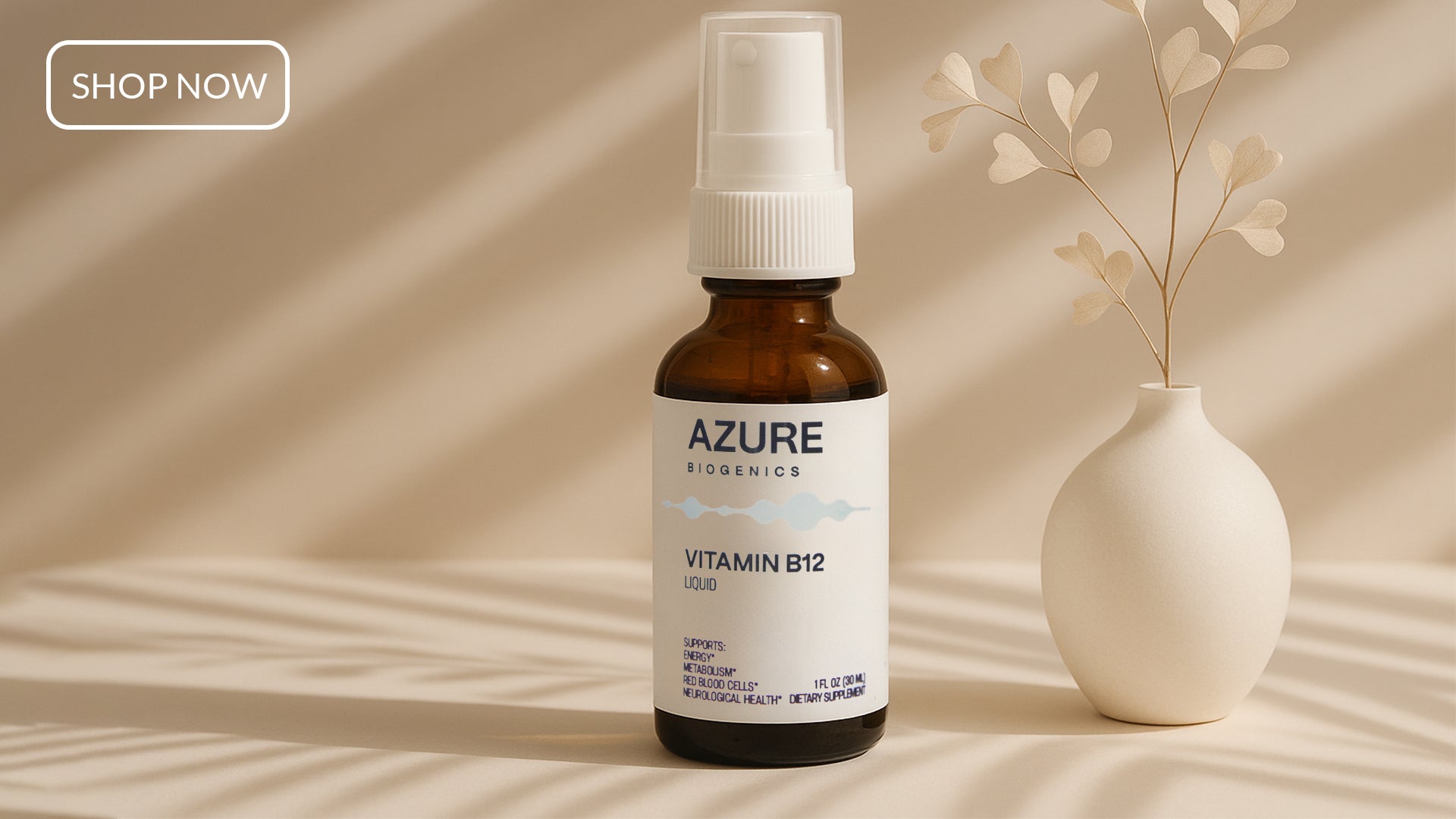 Vitamin B12 Liquid Spray - Bioavailable - Supports Potent Energy Production* - Berry Flavor