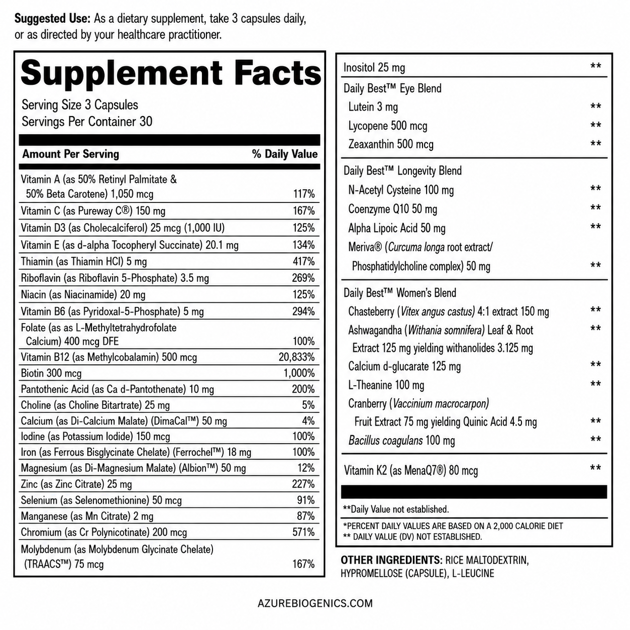 Women’s Daily Multivitamin + Probiotic