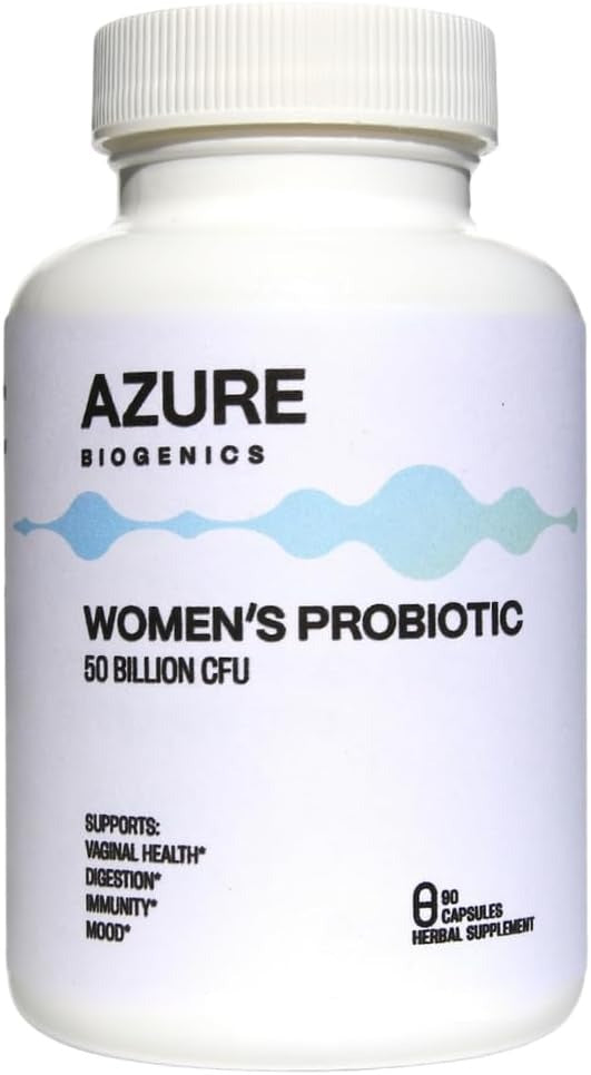 Women's Probiotic, 50 Billion CFU, 4 Probiotic Strains, 60 Capsules, Digestion, Vaginal, Immune & Mood Health Support*, Non-GMO, Gluten-Free
